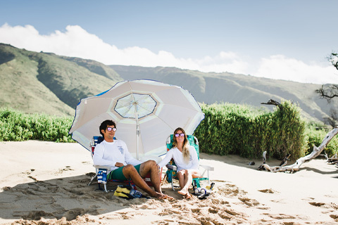 Enjoy an umbrella rental from Bring Me a Kayak, in Maui, Hawaii, where guests staying at Xplorie participating properties can enjoy a free rental.