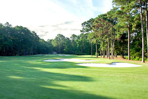 The beautiful course at Dolphin Head Golf Club on Hilton head Island, South Carolina, where guests staying at Xplorie participating properties can enjoy a free round of golf.