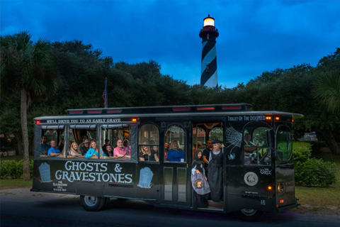 Experience thrilling tales and haunted happenings on the Ghost and Gravestones Tour in St. Augustine, Florida, which is available for free at Xplorie participating properties.