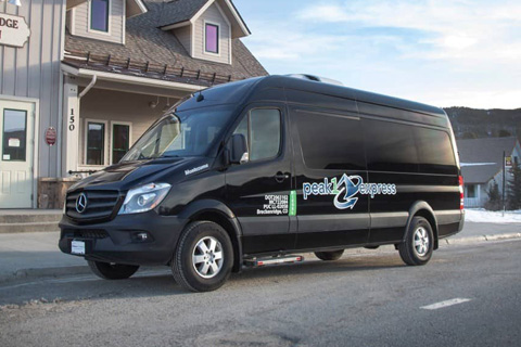 Enjoy a Shared Shuttle to Breckenridge from Peak 1 Express available for free at Xplorie participating properties.