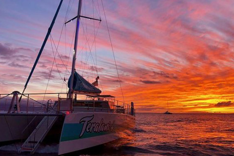 Enjoy the Holo Holo Sunset Sail from Teralani Sailing Adventure, in Lahaina, Hawaii, where guests staying at Xplorie participating properties can enjoy a free admission.