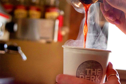 Enjoy a free non-alcholic drink at The Perk in Winter Park CO, available at Xplorie participating properties.