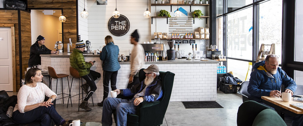 The Perk Coffee Shop in Winter Park, Colorado