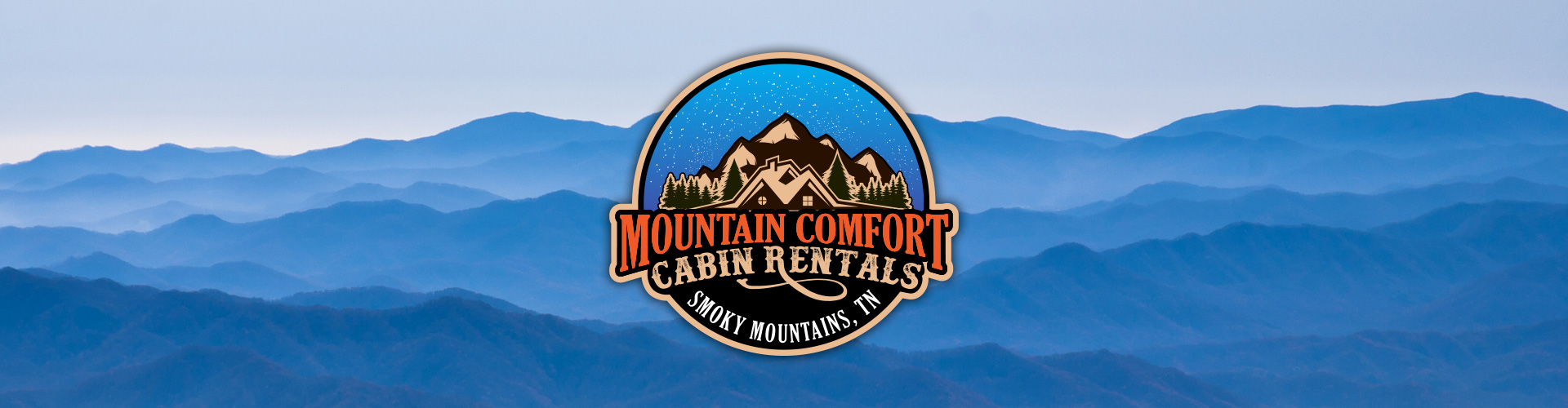 Mountain Comfort Cabin Rentals Banner