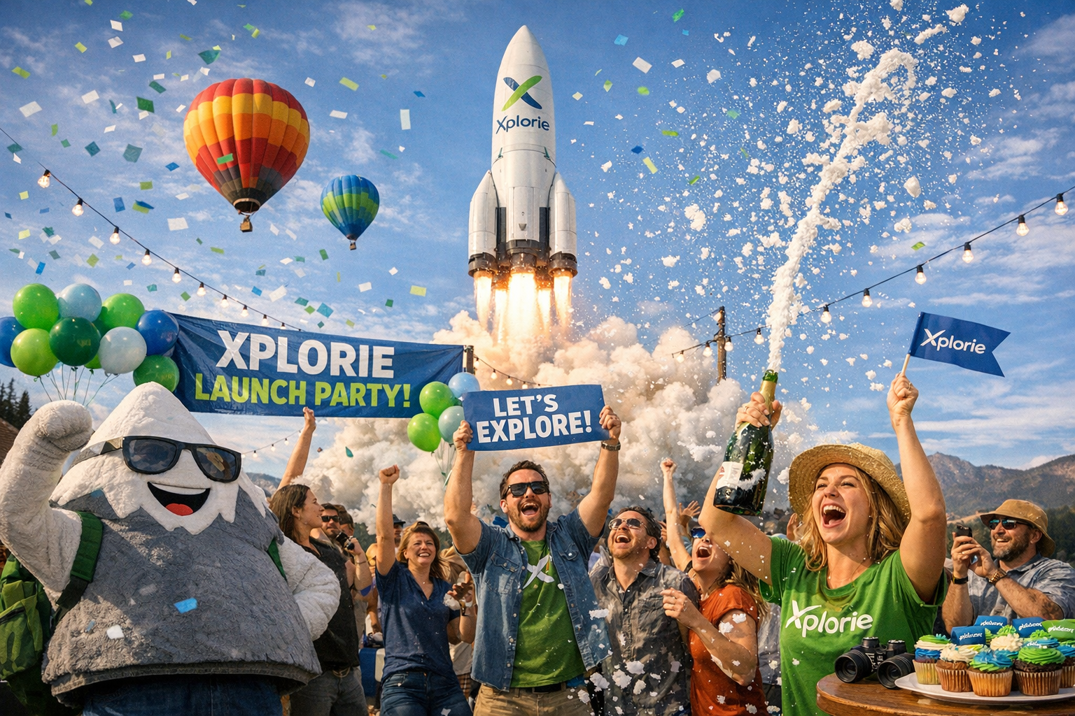 photographic Fun image depicting the launch of the Xplorie brand