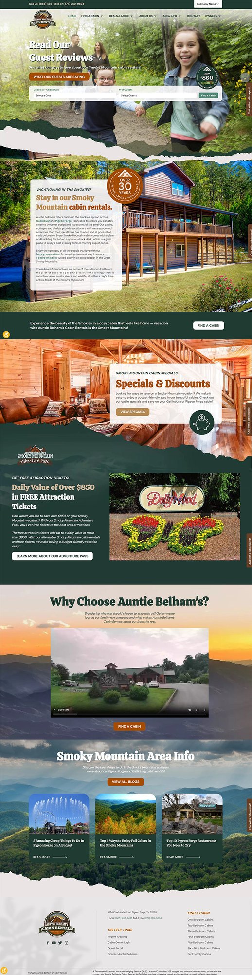 auntie belhams home page