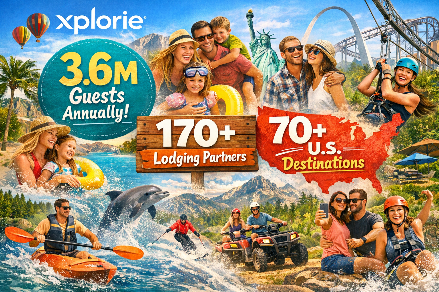 By 2025 Xplorie is trusted by 170 lodging partners across 70 US destinations now including markets in Maryland Delaware Missouri Utah and Texas and de-4